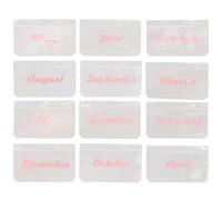 Kisangel Binder Pouches Multi-Functional PVC Pink 12pcs with 6-Hole Design Large Storage Capacity Document Bags for Budget Envelopes and Cash Organizing for Office Use