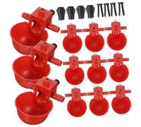 Kisangel Bird Water Feeder 30pcs Abs Plastic Poultry Drinking Cups for Chickens Pigeons Safe Design Random