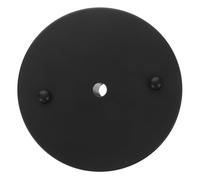 Kisangel Black Iron Ceiling Light Canopy Plate with Floral Pattern, Round Pendant Light Base for Dining Room, Chandelier Cover Plate Ceiling Mount Accessory