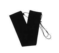 Kisangel Black Velvet Recorder Storage Bag Crossbody Shoulder Pouch for Flute and Woodwind Instruments Deluxe Protective Music Instrument Case