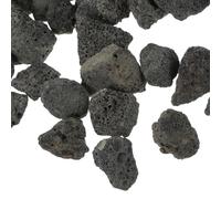 Kisangel Black Volcanic Lava Decorative Rocks 2-3cm 500g Pack Aromatherapy Stone for Aquarium Fish Tank and Flowerpot Decoration