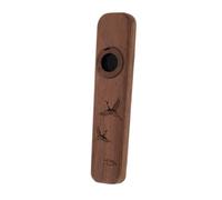 Kisangel Black Walnut Kazu Flute Performance Wood Kazoo Kazoo for Festival and Party Beginner Flute Design