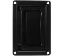 Kisangel Black Zinc Alloy Recessed Flush Cabinet Pull Handle for Drawer Closet Toolbox Small Pocket Door Kitchen Hardware
