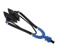 Kisangel Boat Dual Water Feed Outboard Motor Flusher with Blue Square Muff Cups, Marine Engine Flush Kit for Yacht and Boat Maintenance