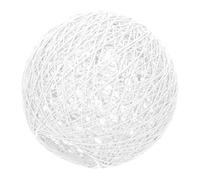 Kisangel Boho Rattan Pendant Lamp Shade Round Basket Light Cover for Living Bedroom Dining Natural Countryside Style Spherical Lampshade for Table and Ceiling Lights