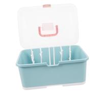 Kisangel Bottle Drying Box Portable Organizer for Supplies Multifunctional Drainer Holder for Milk Bottles Teats and Utensils Green