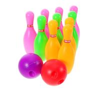Kisangel Bowling Set Indoor Interactive for Bright Colorful Bowling Pins and Balls for Family Fun Educational Hand Eye Coordination Game Suitable for Home and Kindergarten Exercise