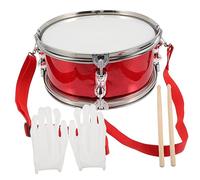 Kisangel Boy Girl's Musical Instrument Snare Drum Sticks Glitter Red Drum Kit for Boys and Girls