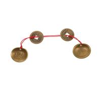 Kisangel Brass Shell Divination Set with Chinese Coins for Lunar Year Feng Shui Balance and Wealth Decor Includes Yinyang Symbol and Beginner Guide for Luck and Cultural Significance