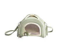 Kisangel Breathable Hamster Carrier Bag with Anti-lost Security Plush Bottom Warm Sugar Glider Pouch Crossbody Small Pet Travel Shoulder Bag for Rats Guinea Pigs and Tiny Animals