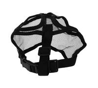 Kisangel Breathable Soft Mesh Dog Muzzle for Small Bulldogs and Short Snout Pets Reflective Safety Anti-biting Barking and Eating Control Comfortable Fit for Puppies for Training and