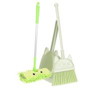 Kisangel Broom and Dustpan for Childrens Mop Pretend Play Cleaning Parent Housekeeping Kit Practical Storage Educational Birthday and Christmas