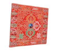 Kisangel Buddha Sound Bowl Cushion Dual Layer Religious Mat for Stability and Comfort Lightweight and Portable with Traditional Embroidery for Meditation and Practice