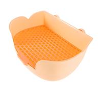 Kisangel Bunny Litter Box for Small Animals Easy to Clean Plastic Trainer Tray for Rabbits Guinea Pigs Ferrets Chinchillas Effortless Waste Management Versatile Fit
