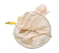 Kisangel Canvas Bee Catcher Bag for Beekeeping Outdoor Use Swarm Collector with Iron Ring Portable Canvas Cage for Safe Bee Capture No Pole for Tree-high Hive Transfers Random Color
