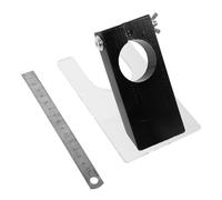 Kisangel Carpet Trimmer Guide Holder Wood Plastic Multifunctional Shearing Tool for Rug Tufting and Carpet Trimmer Storage Convenient Easy Assembly Black Stand