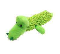 Kisangel Cartoon Dog Plush for Chewing with Interactive Squeaky Sound Soft Pet Grinding and Bite for Funny Crocodile Shape for Puppies and Dogs