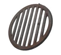 Kisangel Cast Iron Cooking Grate for Outdoor Bbq Charcoal Plate with Even Heat Distribution Efficient Ash Removal Bottom Grate Replacement for Campfire Grill Accessories