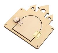 Kisangel Castle Washing Machine Busy Board Educational for DIY Manual Training for Brain Development and Fine Motor Skills Safe Polished Edges for Gift