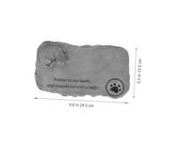 Kisangel Cat Memorial Gravestone Decor Resin Pet Tombstone Ornament for Garden Porch Indoor Outdoor Use Adorable Kitten Shape Rock Grey Finish