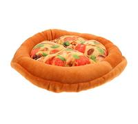 Kisangel Cat Pizza Bed Squeaky Toy for Pets Cozy Cat Hideaway Mat Soft Design for Indoor Fun Secure Space