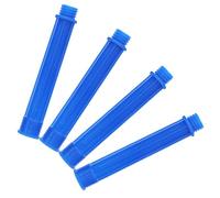 Kisangel Caulk Tip Extension Tubes 4Pcs Threaded Reusable Nozzle Adapters Compatible with Pneumatic Metalworking Glue Guns, for Silicone Sealant Application in Construction