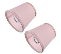 Kisangel Ceiling Light Cloth Lamp Shades 2Pcs Pink Fabric Covers for Pendant Lamps Bedroom and Study Room Comfortable Light Diffusion