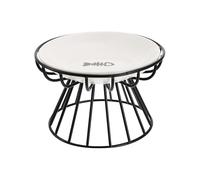 Kisangel Ceramic Cat Feeder Raised Bowl with Black Iron Stand 2pcs Set Fish Bone Design Elevated Pet Feeding Dish for Cats and Puppies