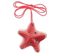Kisangel Ceramic Ocarina Sea Star Design in C Key for Beginners and Students Portable Wind Musical Instrument with Authentic Tone for Beach Festivals School Music Programs and Music Lessons