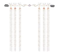 Kisangel Chain Hair Long Bride Elegant Women for Head Alloy Tassel, Comfortable to Wear Versatile Use Accessories and Wedding and Engagement Occasions