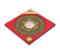 Kisangel Chic Chinese Feng Shui Compass Adornment Retro Desktop Decor for Home Office Temple Durable Practical Feng Shui Tool for Attracting Luck Wealth Unique for Friends Family