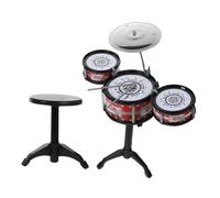 Kisangel Children Drum Set Toy Jazz Drum Educational Musical Instrument for Toddlers and Boys and Girls and Stool Suitable for Early Music Learning and Birthday