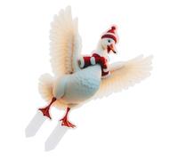 Kisangel Christmas Duck Stakes Double-sided Outdoor Garden Decorations with Santa Hat for Lawn Pathway Festive Holiday Animal Stakes Easy Installation for Winter Xmas Display