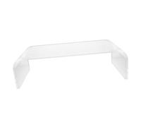 Kisangel Clear Acrylic Monitor Riser Stand Computer Screen Riser for Desk Ergonomic Height Display Organizer for Home Office and Dorm Space-saving Desktop Storage with Keyboard and Mouse