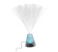 Kisangel Color Changing Fiber Optic Lamp LED Night Light with USB and Battery Dual Power Decorative Optical Light for Living Bedroom Office Desk Table Ambience