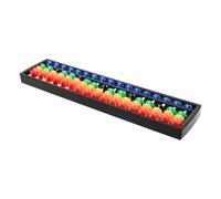 Kisangel Colorful Abacus Educational Arithmetic Tool for Mental Math Development for Hands Promotes Fine Motor Skills Logical Thinking Portable Montessori