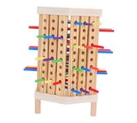 Kisangel Colorful Wooden Sticks Montessori Educational for Sorting and Counting Puzzle Game Brain Development Activity for Enhancing Motor Skills and Cognitive Abilities