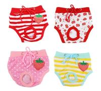 Kisangel Comfortable Pet Menstruation Pants for Dogs and Cats Absorbent Safety Diapers for Female Carpets and Floors from Stains Random Style