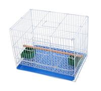 Kisangel Compact Birdcage Travel Carrier Toilet Tray Easy-clean for Parrots Lovebirds Small Animals Indoor Outdoor