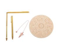 Kisangel Copper Dowsing Rods Kit with 2 Telescopic Rods, Pendulum and Compass Mat, 99.9% Pure Copper Divining Tools for Spiritual and Ghost Hunting