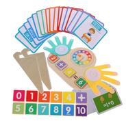 Kisangel Counting Montessori Math Learning Frame for Preschoolers Early Arithmetic Skills Addition Subtraction Finger Math Educational Tool for Family Interaction and Cognitive Development