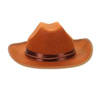 Kisangel Cowboy Hat For Kids: Toddler Girls Brown Cowgirl Hat - Retro Wide Brim Western Cap For Outdoor Events Sun Protection Western-Themed Gatherings