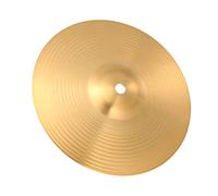 Kisangel Crash Ride Brass Cymbal 8 Inch Drum Percussion Instrument with Impact Resistant Surface Suitable for Expanding Drum Cymbal Set
