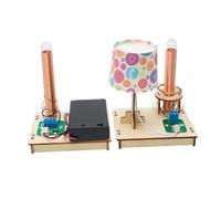 Kisangel Create Your Own Wireless Power Transfer Table Lamp Diy Science Educational Toys Boys and Girls Learning Kit Home Science Toy