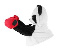 Kisangel Creative Boxing Panda Hand Puppet with Sound Soft Retractable Animal Puppet for Interactive Role Play Lightweight Plush for Indoor Outdoor Fun