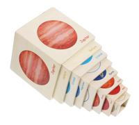 Kisangel Creative Nesting Planet Boxes for Educational Stackable Solar System to Enhance Cognitive Skills and Hand Coordination Preschool Building Blocks Gift