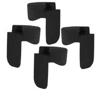 Kisangel Cushions Comfortable 4pcs Thumb Clarinet Rest Silicone Black Pads Sore Relieving Support for Thumbs Suitable Playing While Standing Or Walking