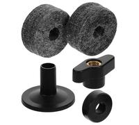 Kisangel Cymbal Stand Hardware Drum Cymbal Hardware Set Lightweight Plastic Felt Split Screw Washer Easy Installation for Drum Set Protection