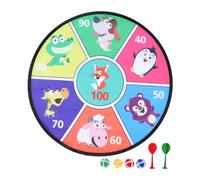Kisangel Dartboard with Sticky Balls Set Lint Target for Indoor Outdoor Party Games Safe Sports for Boys Enhances Hand Eye Coordination and Family Interaction