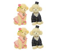 Kisangel Decorative Fridge Magnets 4pcs Small Dog Shape Mini Refrigerator Decor Easy to Stick Perfect for Kitchen and Whiteboard